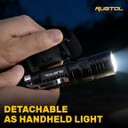 Headlamp, USB C Rechargeable Battery Powered Head Lamp LED Flashlight with Clip Magnetic Base, 1000 Lumens Zoomable Aluminum Headlamp IPX4 Waterproof for Hard Hat Working Running Hiking