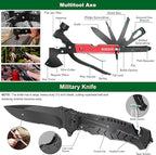 Survival Gear and Equipment with Molle Pouch, for Men Women Camping Outdoor Adventures