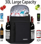 FORICH Soft Cooler Backpack Insulated Waterproof Backpack Cooler Bag Leak Proof Portable Small Cooler Backpacks to Work Lunch Travel Beach Camping Hiking Picnic Fishing Beer for Men Women