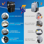 Backpack Coolers Insulated Leak Proof, 45 Cans Beach Cooler Backpack, Large Capacity Ice Chest Backpack, Waterproof Soft Cooler Bag Lunch Backpack for Men Women Camping Hiking