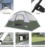 Camping Tent 2-4 Person, Waterproof Windproof Tent with Rainfly Easy Set up-Portable Dome Tents for Camping…