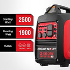 2500-Watt Gas Powered Portable Inverter Generator, CO Sensor, Super Quiet for Camping, Home Emergency Use, EPA Compliant 2026 Version