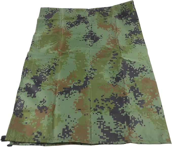 Tent Tarp for Camping - Rain Shelter with 6 Tie Points, Hiking Tarp with Tie Points, Backpacking Rain Fly, Beach Shade Tarp, Picnic Ground Cover, 100x145cm, 210T Polyester(Camouflage)
