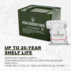 Emergency Food Ration Bars, Survival Tabs Supply for Outdoor Camping Snowstorm Earthquake Disaster Preparedness Kit ，A total of 2 boxes 60 pcs