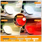 LED Camping Lantern, 2Pack Solar Lanterns, 5000mAh Rechargeable Light 2000 Lumens 5 Light Modes, IP65 Waterproof with USB Charging – Lanterns for Power outages Hurricane, Hiking, Fish, Emergency