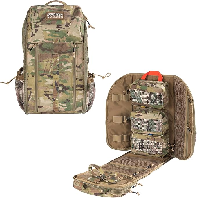 EXCELLENT ELITE SPANKER Medical Backpack Tactical Knapsack Outdoor Rucksack Camping Survival First Aid Backpack(Multicam)