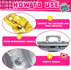 Cunhill 22 Pcs 80s 90s Party Decorations Include Inflatable Boom Box Beverage Cooler, Inflatable Mobile Phone and 20 Gold Foil Chain Balloons for Hip Hop Theme Supplies Cosplay Props