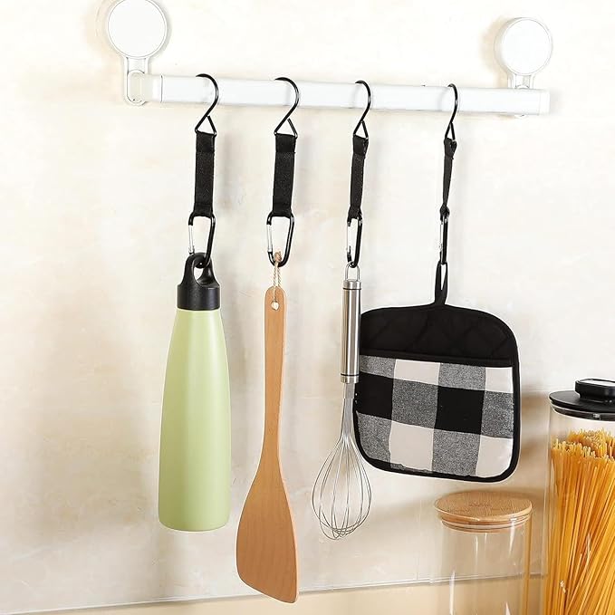 Fence Hooks for Baseball Bag Softball Bag, Baseball Coaching Accessories, Safety Metal Buckle Hook for Outdoor Sports Backpacks Water Cups Camping Equipment, Tent Hooks 6 Pcs
