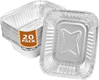Uniflasy 20 Pack Drip Pan Liner Compatible with Napoleon Grills 62007, Grease Tray for Prestige I/II/V, Prestige PRO, Rogue, Mirage, Ultra Chef, Disposable Aluminum Foil Pan Replacement