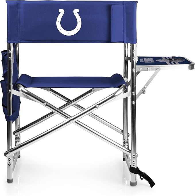 Picnic TIME NFL Unisex-Adult NFL Sports Chair with Side Table, Beach Chair, Camp Chair for Adults