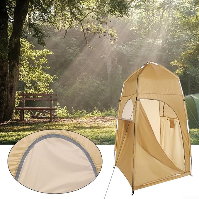 Camping Tent,Shower Tent, Camping Privacy Tent, Outdoor Shower Bath Changing Fitting Room Tent Shelter Camping Privacy Toilet 120 * 120 * 210cm