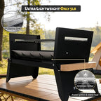 Nomad Portable Charcoal Grill – Ultra-Slim Folding BBQ for Outdoor Cooking, Camping & Travel | 304 Stainless Steel, Heat-Resistant Wood Handles, Quick Setup