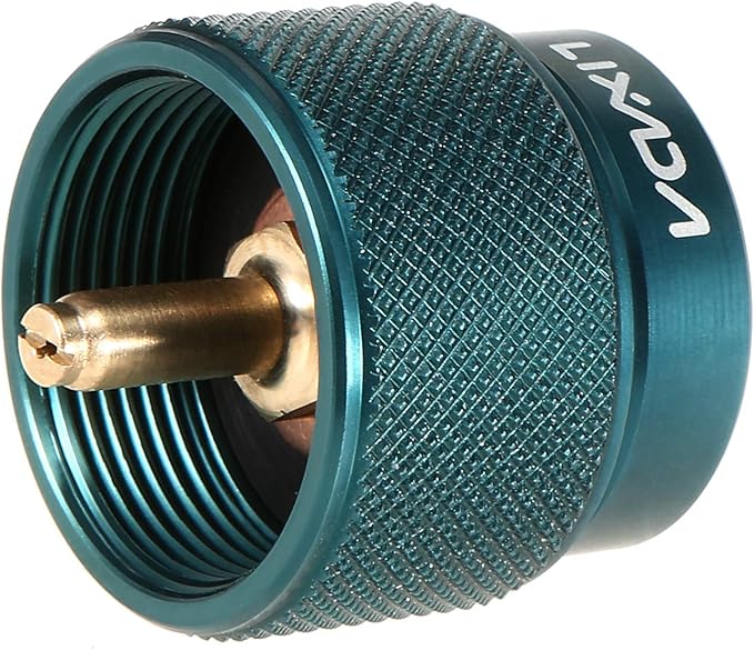 Lixada Camping Stove Adapter 1L Outdoor Propane Small Tank Input EN417 Lindal Valve Output