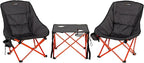 Lippert Baja Overlanding 3-Piece Chair & Table Set, 600-Denier Polyester Folding Chairs, Dual Cupholders, Innovative Scoop for Ultimate Comfort, Fold-up Convenience - 2023053719