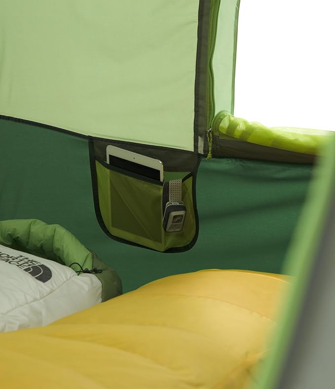 THE NORTH FACE Sequoia 4 Tent - Four-Person Waterproof Camping Tent, Spacious & Easy to Set Up, 2 Zipper Doors, Agave Green/Granny Smith, One Size