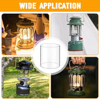 Lantern Glass Replacement for Coleman Lantern Globe, Glass Globe for Fueled Lanterns for Coleman 288 Lantern, Lantern Replacement Parts for Coleman Fueled Propane Lanter, Camping Lantern Accessories
