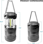 Bell + Howell Taclight LED Lantern 8" with Magnetic Base Portable Super Bright Light LED Collapsible Camping Light and Outdoor Torch, for Emergency Survival Lamp During Storms, Power Outages