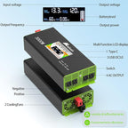 3000W Pure Sine Wave Power Inverter - Car Power Inverter 12v to 110v,Converter with 4 AC Outlets,6000W Peak,LCD Display,Remote Control,Power Inverters for Vehicles,Converter for RV,Truck,Solar,Outdoor