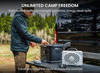OUPES Exodus 2400 Portable Power Station 2400W (Boost 2600W, Surge 4500W), 2232Wh LiFePO4 Battery Generator, 0-80% Charge in 1.2H, Solar Ready for Home Backup, Camping & RV Essentials