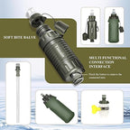 Timain Portable Personal Water Filter Straw Water Filter Survival Gear for Emergency Preparedness, Outdoor Activities, Travel, Camping, Hiking, Fishing, Hunting