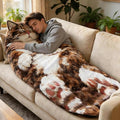 68.9 * 31.5 in Cat Sleeping Bag for Human,Fluffy Cat Sleeping Bag for Adults,Adorable Cats Envelope Sleeping Bags,Washable Warm Blanket for Camping and Home Lounging