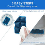 Ice Packs for Lunch Box, 4PCS Reusable Small & Thin Cold Packs, Flexible Soft Gel Freezer Packs for Lunch Bags & Coolers, BPA-Free Leakproof Ice Pack Set for Food
