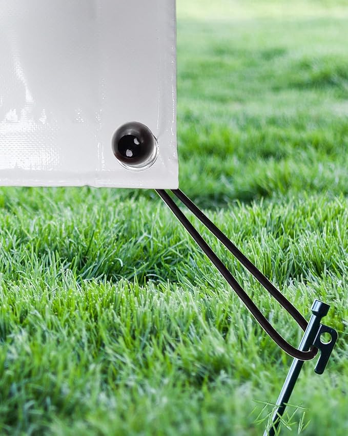 25 Pcs 6 Inch Black Latex Bungee Cords with Balls, Heavy Duty Outdoor, Tarp Tie Down, Camping, Tents