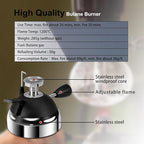 Portable Butane Burner, Mini Butane Stove for Siphon Coffee Maker, Adjustable Flame with Furnace Stand, for Picnic Camping Travel Lab Home