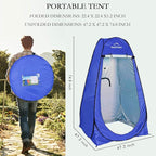 Your Choice Pop Up Privacy Shower Tent, 3.9 x 3.9 x 6.2FT Portable Camping Changing Room, Instant Setup Outdoor Shelter with Silver Coating, Vent Window & Carry Bag for Beach, Hiking & RV | Portable, for Camping, Beach, Hiking, with Carry Bag, Quick Setup