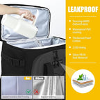 Backpack Cooler - AYAMAYA Upgrade Leakproof Cooler Backpack with Padded Top Handle, 40 Cans Large Waterproof Insulated Camping Coolers for Beach, Fishing, Picnic, Travel, BBQ