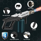 Propane Torch - Powerful Grill & Cooking Torch Gun - Adjustable Flamethrower - Culinary Blow Torch for Sous Vide, BBQ, Campfire, Charcoal Wood (Tank Not Included)