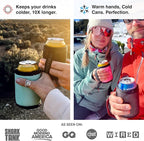 PHOOZY Insulated Can Cooler for Slim 12oz Cans with NASA-Inspired Technology - Patented Koozie That Keeps Drinks Cold 10x Longer - Lightweight Beer Koozie for Outdoor Adventures - Black Camo