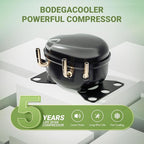 BODEGACOOLER 12 Volt Car Refrigerator, 34.1 Quart Car Fridge Dual Zone, 12V Portable Freezer APP Control, RV Car Cooler -4℉-68℉ 12/24V DC 100-240V AC for Outdoor Camping Travel Vehicles Home Use