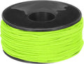 MECCANIXITY 1.18mm x 164 Feet Paracord Micro Cord Rope 100 LB Polyester Braided Cord Spool for Camping Outdoor Jewelry Bracelet, Grass Green