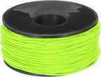 MECCANIXITY 1.18mm x 164 Feet Paracord Micro Cord Rope 100 LB Polyester Braided Cord Spool for Camping Outdoor Jewelry Bracelet, Grass Green