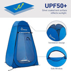 WolfWise Pop Up Changing Tent for Beach, Camping Portable Shower Tents, Outdoor Privacy Bathroom, Change Dressing Clothes Tent Pop Up Instant for Camp, Toilet, 6.2ft/6.6ft/6.9ft High