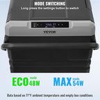 VEVOR Car Refrigerator, 12 Volt Car Refrigerator Fridge, 121.4QT Dual Zone Portable Freezer with Wheels and Handle, -4℉-68℉, 12/24V DC and 100-240V AC Compressor Cooler for Outdoor, Camping