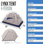 ALPS Mountaineering Backpacking-Tents Lynx 4