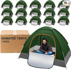 Camping Tents for Homeless Bulk Homeless Backpacking Supplies 2 Person Pop up Adult Waterproof Instant Easy Setup Tent for Hiking, Outdoor, Travel, Camping, Donation