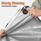 12 x 20 FT Waterproof Heavy Duty Tarp, 10 Mil Thick, Outdoor Furniture Covers, Plastic Insulated Tarpaulin for Camping Tent Roof Boat Patio Pool Cover, Large & Small Multi-Size Tarps, Silver/Brown