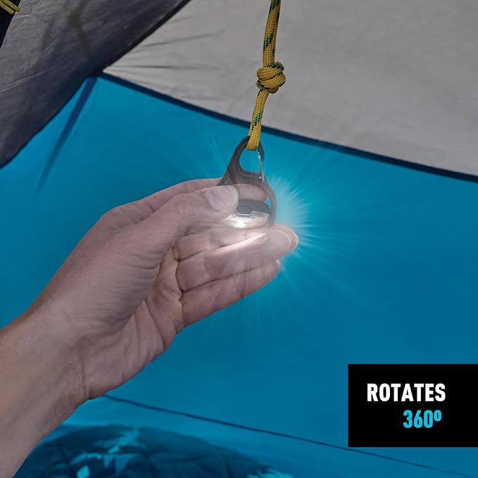 Nite Ize Moonlit Rechargeable Micro Lantern - Portable Mini Lantern for Camping Accessories & Hiking Gear - Features Carabiner Clip with a Weather-Resistant Design
