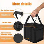 9'' Fire Pit Bag for Solo Stove Mesa & Accessories, Carry Bag for Solo Stove Mesa & Heat Deflector, Portable Fire Pit Storage Case for Travel & Camping, 3-Layer 600D Oxford Cloth, Waterproof