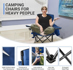 KingCamp Heavy Duty Oversized Comfy Folding Outdoor Portable Lawn Adults Bag Chair with Cooler for Outside Camp, Sports, Picnic, Stadium…