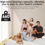 16" Air Mattress Queen with Built in Pump,Portable Full Blow up Mattress with Carry Bag, Comfort Flocked Airbed Inflatable Mattress for Guests,Camping