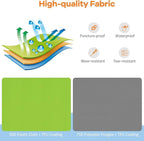 BestComfort Sleeping Pad for Camping with 2-in-1 Air Pump Sack Carry Bag, 4inch Inflatable Camping Mattress for Backpacking Hiking Car Traveling, Waterproof Ultralight Camping Sleeping Mat, Green