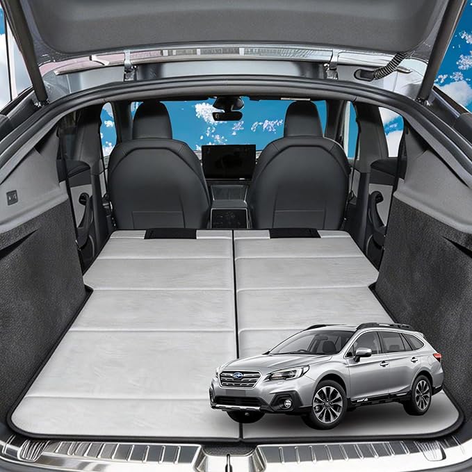 Non Inflatable Car Mattress for Subaru Outback, Car Camping Mattress, Upgraded Foldable Trunk Sleeping Pad with Storage Bag, Portable Design for Camping, Travel & Beach