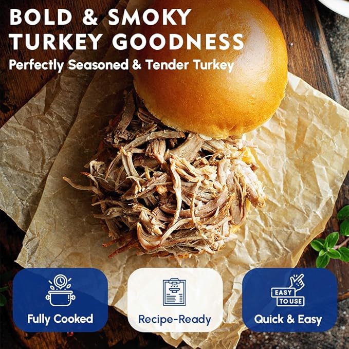 Werling & Sons Fully Cooked Canned Turkey Meat 28 Oz Heat & Eat Premium Quality Recipe Ready Canned Meat for Everyday Quick Meals, Camping, Emergency Canned Food & Survival Preparedness Pack of 12