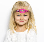 BLITZU, Hands-Free Headlamp, Long Range, Non-Slip Grip, High Power, Impact Resistant, Adjustable Light Modes, Battery Powered, Pink