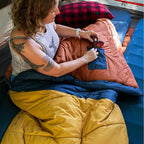 Kelty Solstice 20 Oversized Camping Sleeping Bag, Spacious Rectangular Shape, Zip Together for 2P, Anti-Snag Zips, Internal Pocket