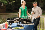 Cuisinart Petite Gourmet Portable Gas Grill, Compact & Lightweight Tabletop Small Grill for BBQs, Camping, Tailgates & Small Spaces, 5,500 BTU Burner Folding with Carry Handles, Black